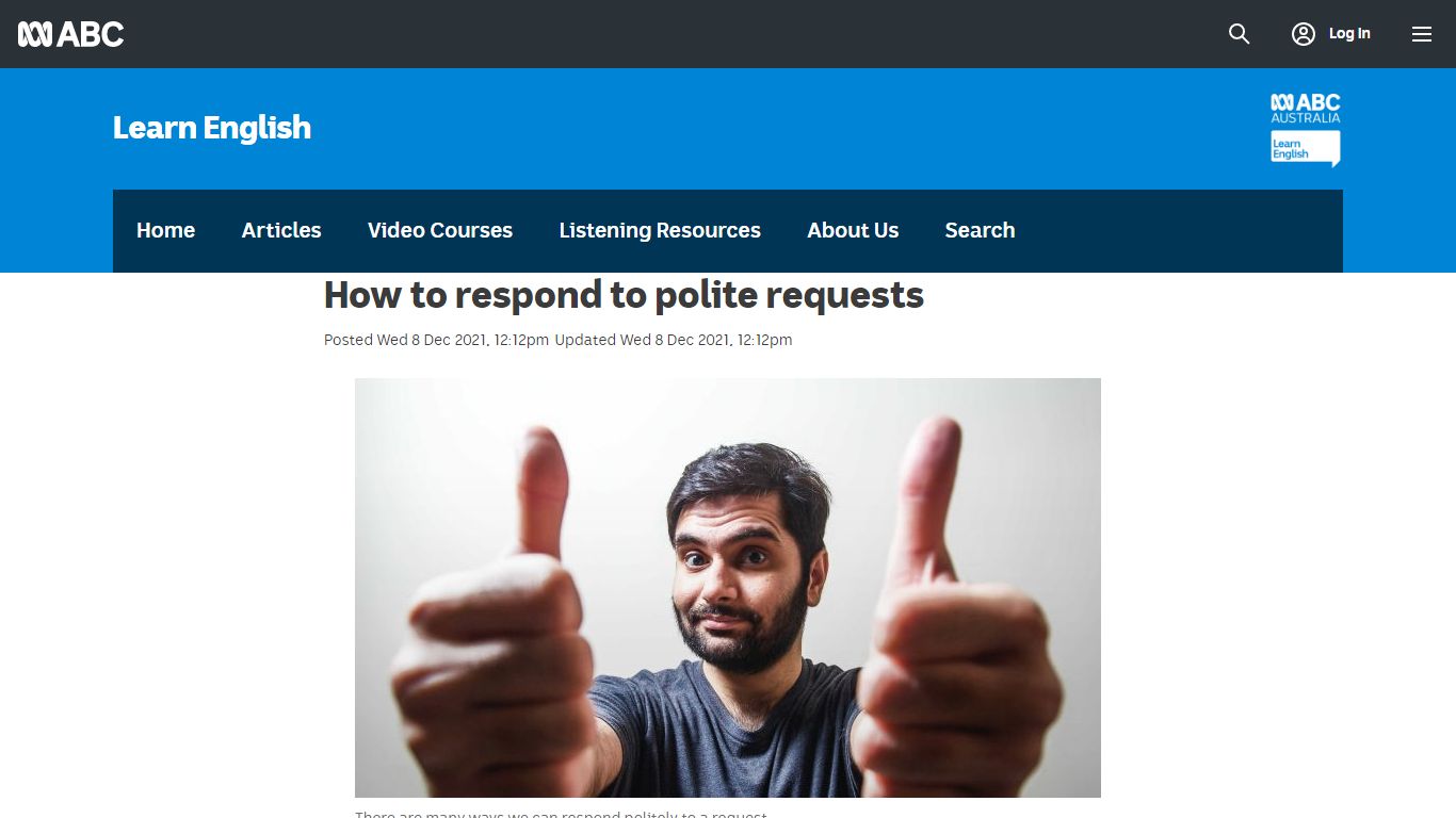 How to respond to polite requests - Learn English - ABC Education