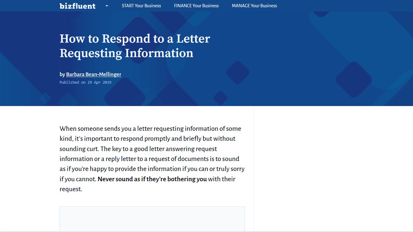 How to Respond to a Letter Requesting Information | Bizfluent